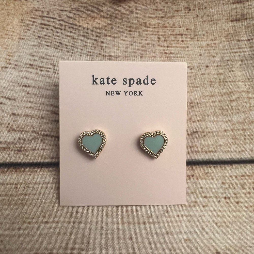 Kate Spade Gold Heart Stud Earrings